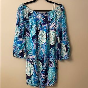 Lilly Pulitzer Long Sleeve Off the Shoulder Dress